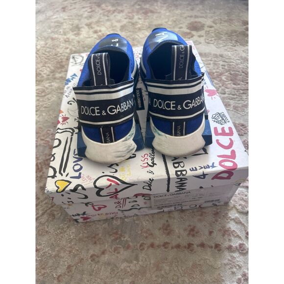 Dolce & Gabbana Men’s Blue Slip-On Sneakers